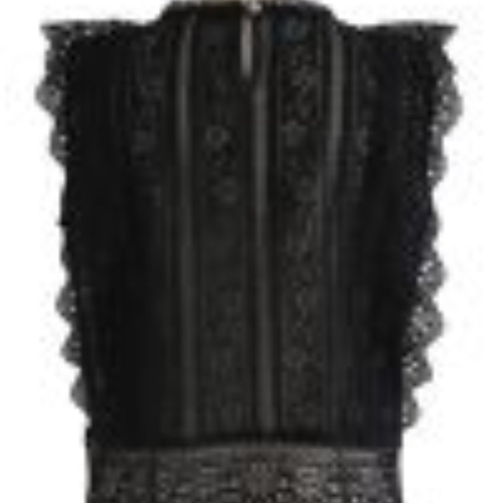 Chicwish sleeveless lace top in black